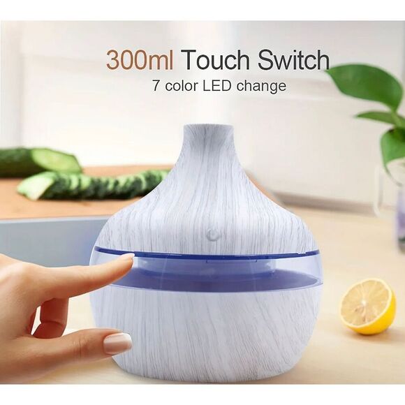 White Wood Grain Touch-Activated Humidifier‎ - USB - Picture 6 of 7